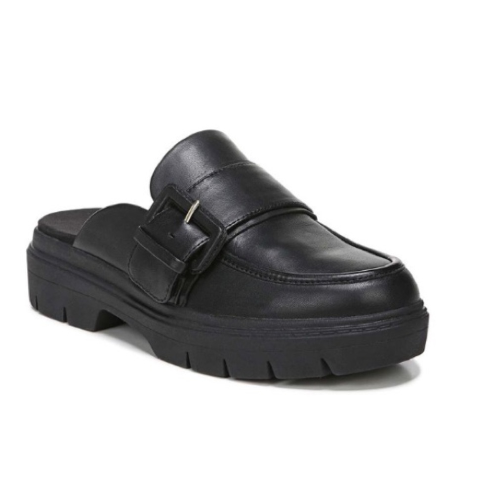 NWT Dr. Scholl’s Black Classy Leather Mule’s Women’s Size 7 Medium